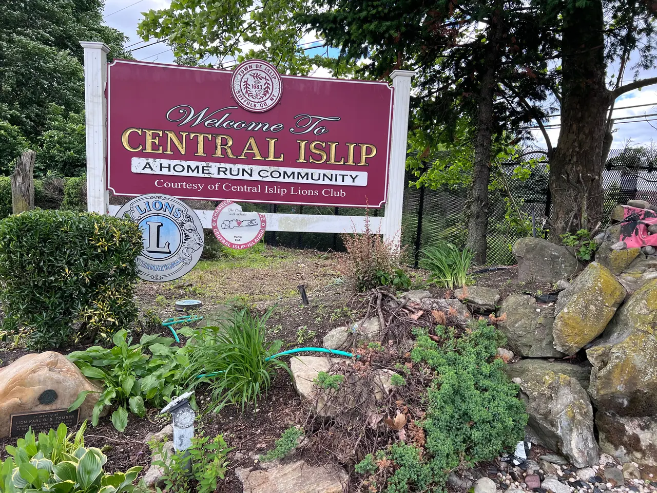 Welcome to Central Islip sign, Central Islip, NY