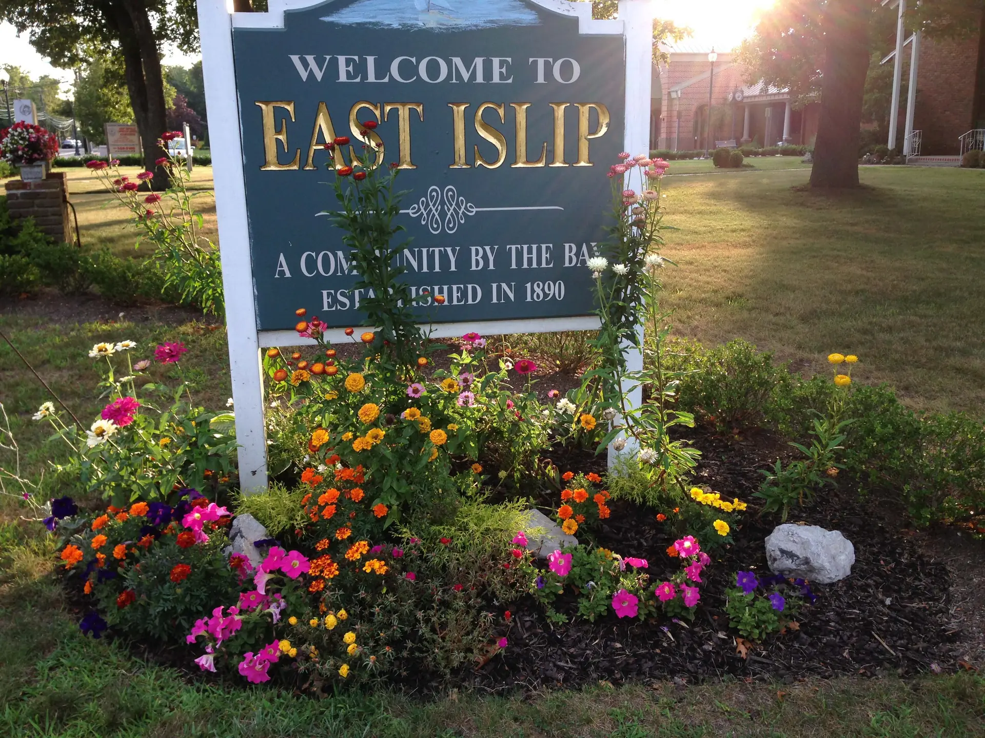 Welcome to East Islip sign, East Islip, NY