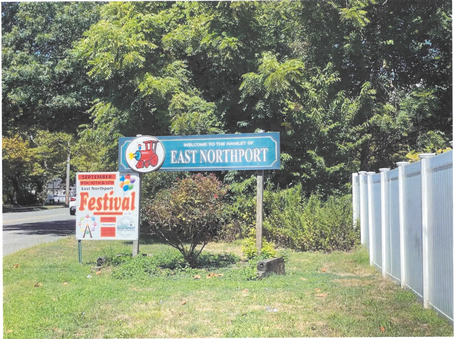Welcome to East Northport sign, East Northport, NY