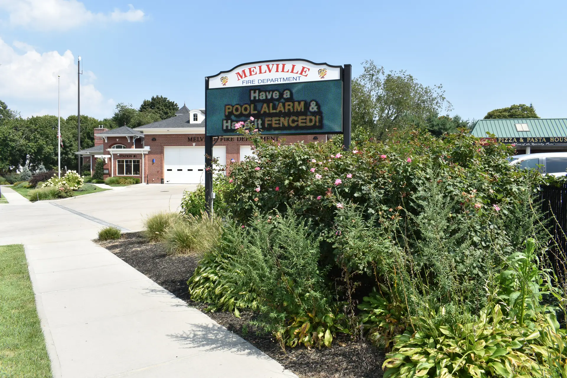 Welcome to Melville sign, Melville, NY