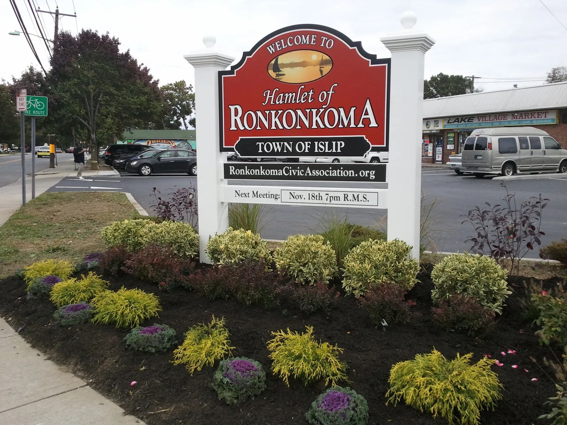 Welcome to Ronkonkoma sign, Ronkonkoma, NY